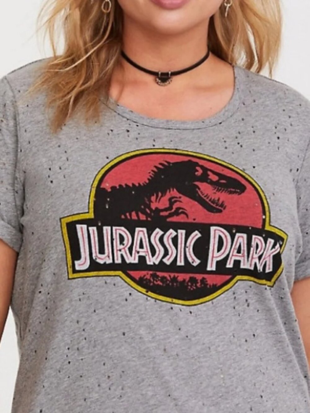 Torrid Jurassic Park 25th Anniversary Distressed T-Shirt - Size 2XL